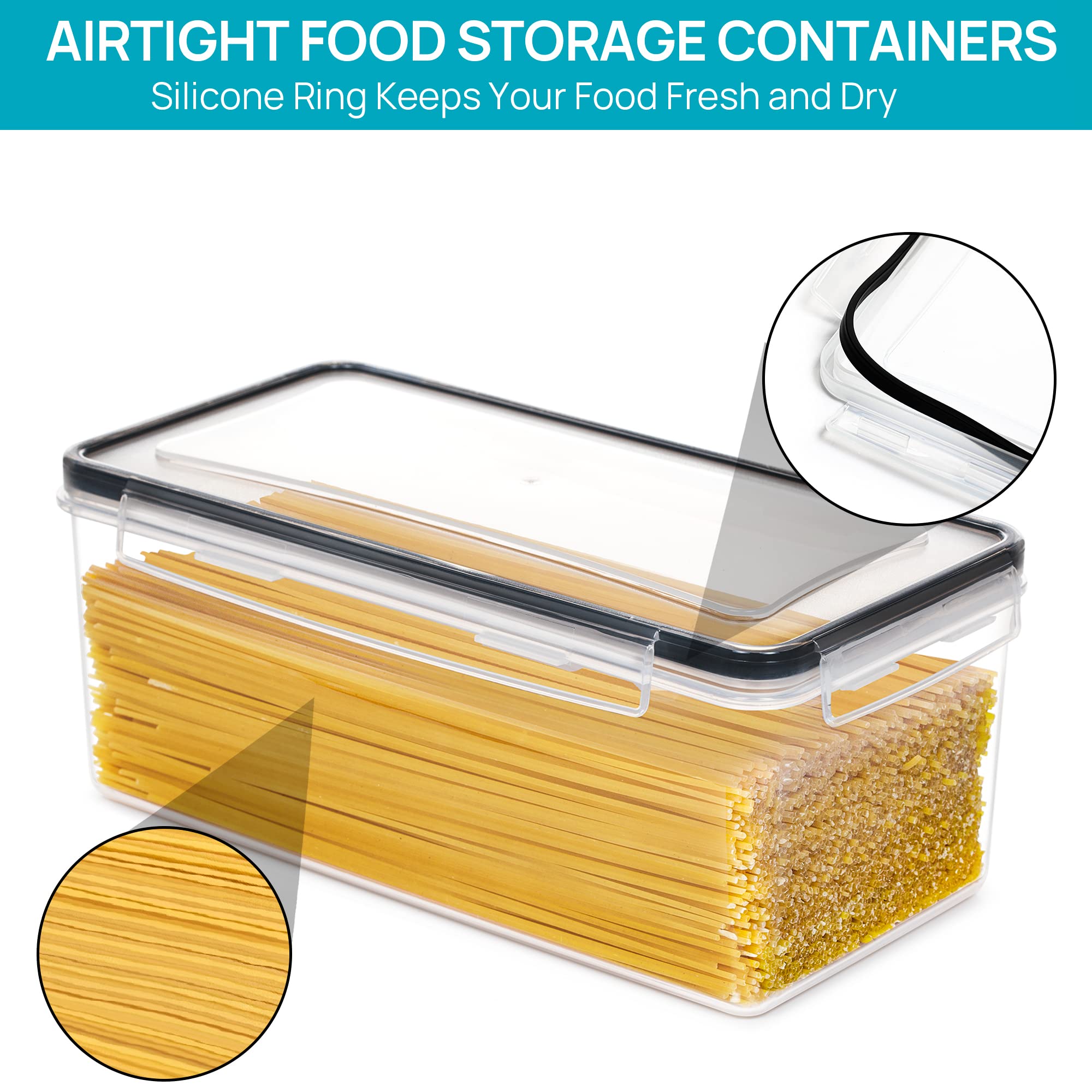 Foto 4 pulgar | Contenedores De Almacenamiento De Alimentos Vtopmart 3.2 L (4 Piezas) Para Pasta - Venta Internacional.