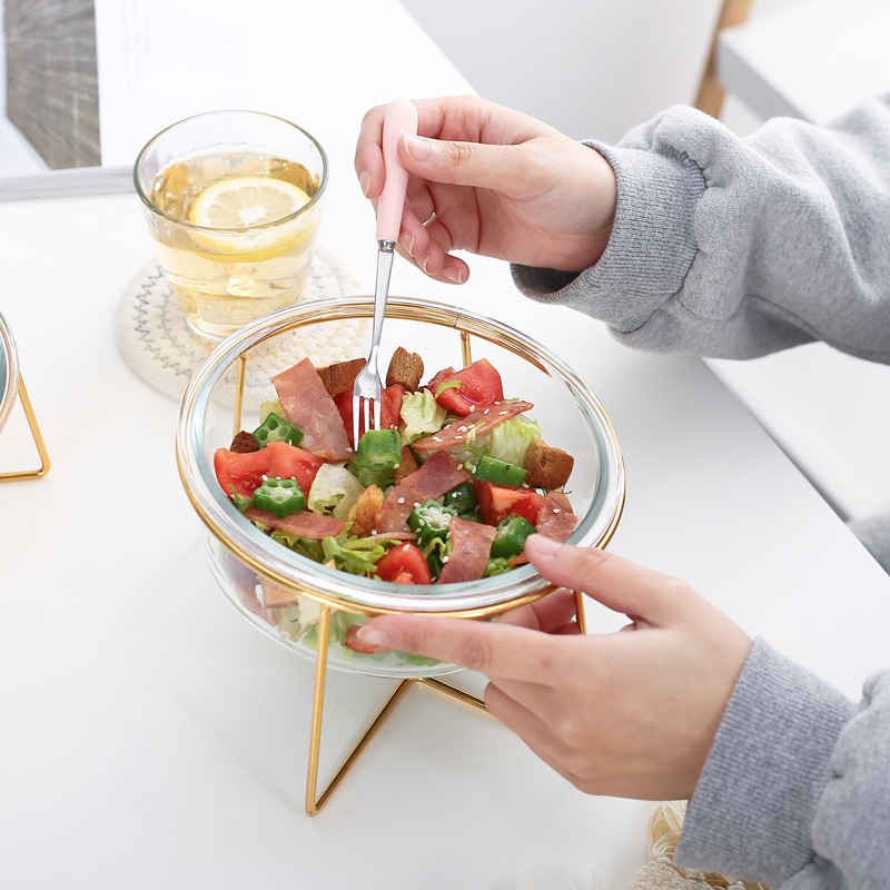 Foto 2 pulgar | Plato De Comida Sanlin Beans Para Ensalada De Frutas, Vidrio De 800 Ml Con Rejilla - Venta Internacional.