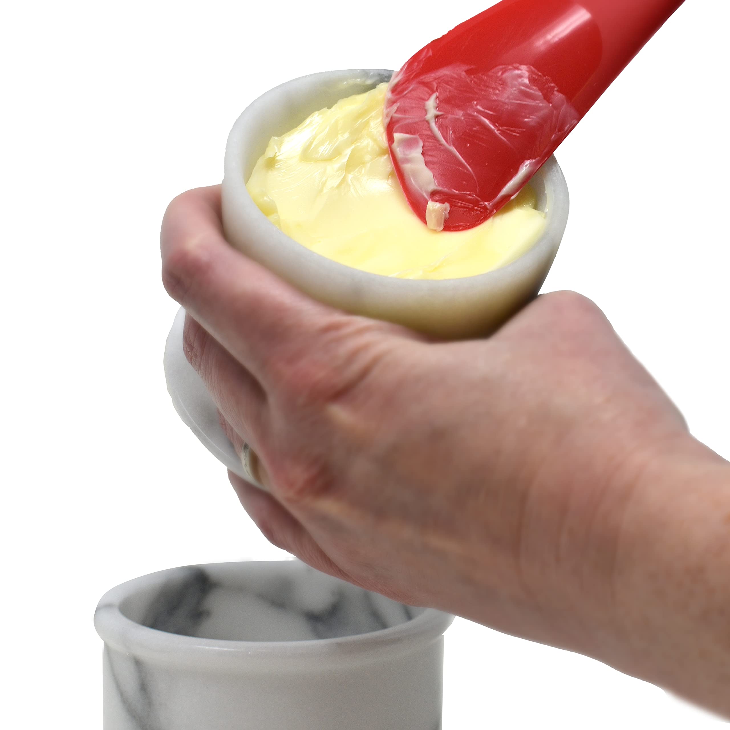 Foto 4 pulgar | Butter Keeper Norpro Marble, Color Blanquecino, Capacidad Para 1 Barra - Venta Internacional.