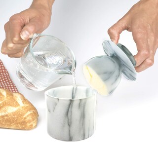 Foto 4 | Butter Keeper Norpro Marble, Color Blanquecino, Capacidad Para 1 Barra - Venta Internacional.