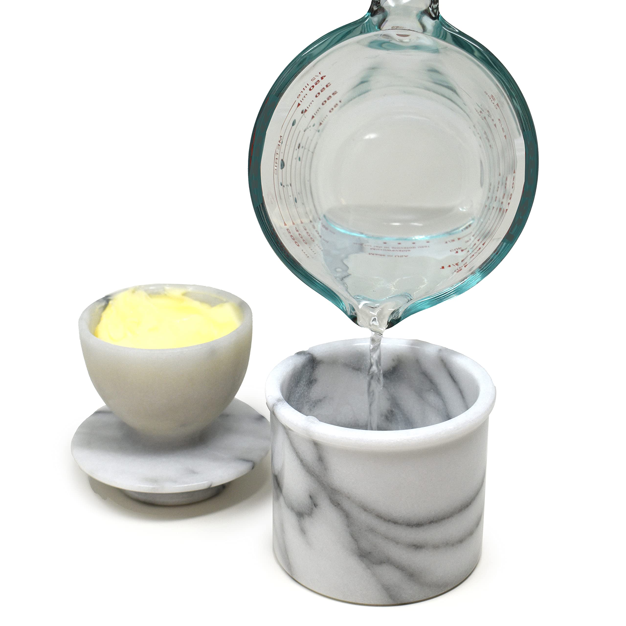 Foto 7 pulgar | Butter Keeper Norpro Marble, Color Blanquecino, Capacidad Para 1 Barra - Venta Internacional.