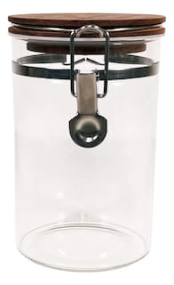 Foto 2 | Juego 4 Frascos Vidrio Herméticos Con Tapa De Madera 900 Ml