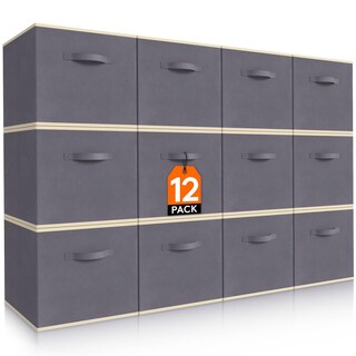 Foto 1 | Cubos De Almacenamiento Lifewit, 12 Paquetes De 28 X 28 X 28 Cm, Tela Gris - Venta Internacional.