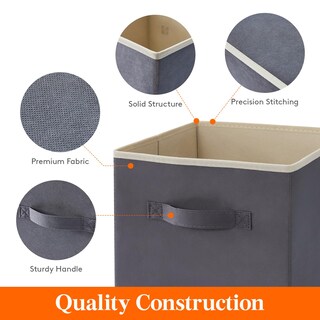 Foto 3 | Cubos De Almacenamiento Lifewit, 12 Paquetes De 28 X 28 X 28 Cm, Tela Gris - Venta Internacional.
