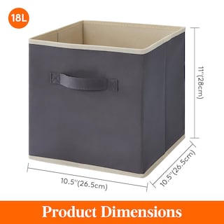 Foto 5 | Cubos De Almacenamiento Lifewit, 12 Paquetes De 28 X 28 X 28 Cm, Tela Gris - Venta Internacional.