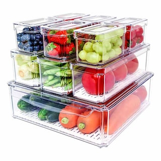 Foto 1 | Set Brandtrendy De 10 Organizadores De Plástico Para Refrigerador Apilables