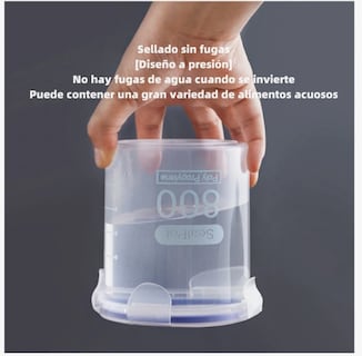 Foto 5 | Juego De 4 Recipientes Herméticos De Plástico Para Cereales