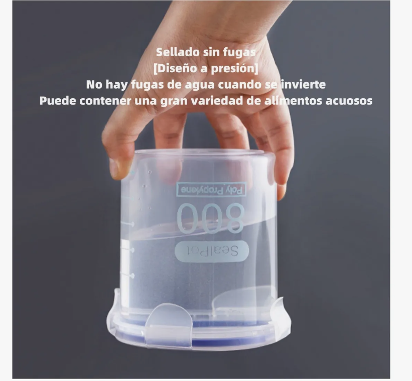 Foto 4 pulgar | 4 Contenedores Almacenamiento Cocina Herméticos Calidad
