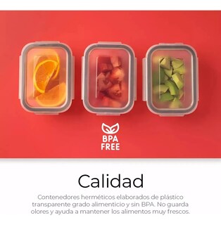 Foto 3 | Set De 24 Recipientes Xtellar, Organizadores De Cocina, Almacenamiento Hermético De Alimentos