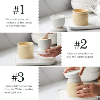Foto 4 | Mantequera Francesa De Porcelana Butter Crock Dowan - Venta Internacional.