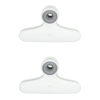 Foto 1 | Paquete De 2 Clips Para Bolsas Y Chips De Plástico Oxo Good Grips, Color Blanco - Venta Internacional.