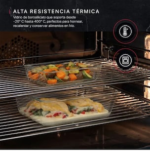 Foto 4 | Xtellar Set De 3 Refractarios Multifuncionales De Vidrio Premium Con Tapa
