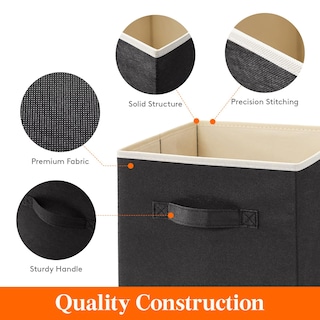 Foto 3 | Cubos De Almacenamiento Lifewit, 12 Paquetes, 28 Cm, Tela Plegable, Color Negro - Venta Internacional.