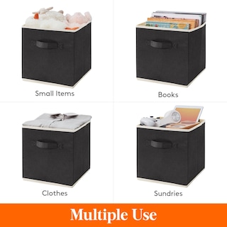 Foto 4 | Cubos De Almacenamiento Lifewit, 12 Paquetes, 28 Cm, Tela Plegable, Color Negro - Venta Internacional.