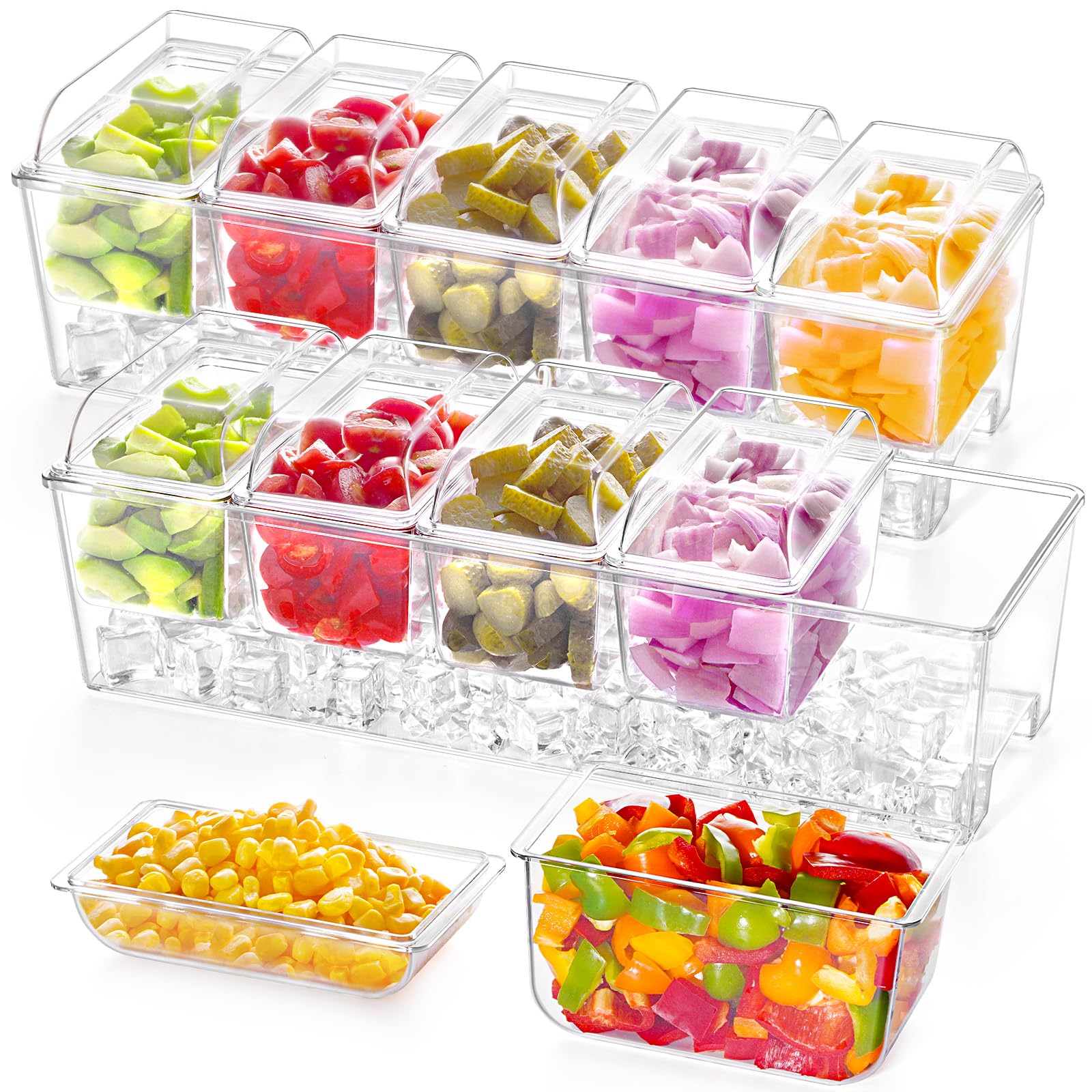 Foto 2 pulgar | Condimento Para Condimentos Lifewit Helado Con 5 Recipientes De 600 Ml - Venta Internacional.