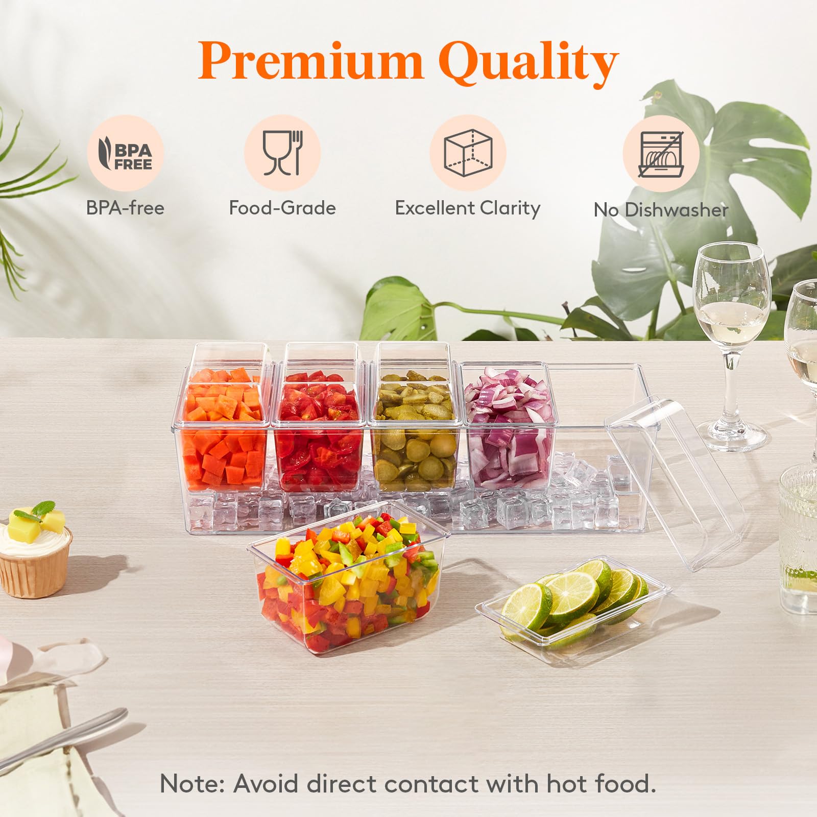 Foto 6 pulgar | Condimento Para Condimentos Lifewit Helado Con 5 Recipientes De 600 Ml - Venta Internacional.