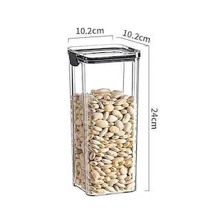 Foto 5 | 4 Tarros De Plástico Trasparente Para Condimentos 2 De 700 Ml Y 2 De 1800 Ml