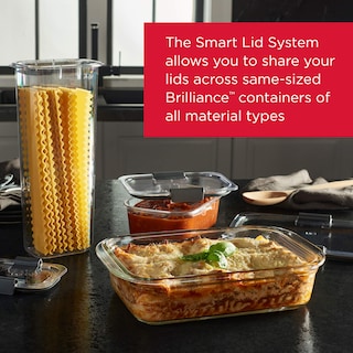Foto 4 | Recipientes Para Alimentos Rubbermaid Brilliance Glass 760 Ml (3,2 Tazas) - Venta Internacional.