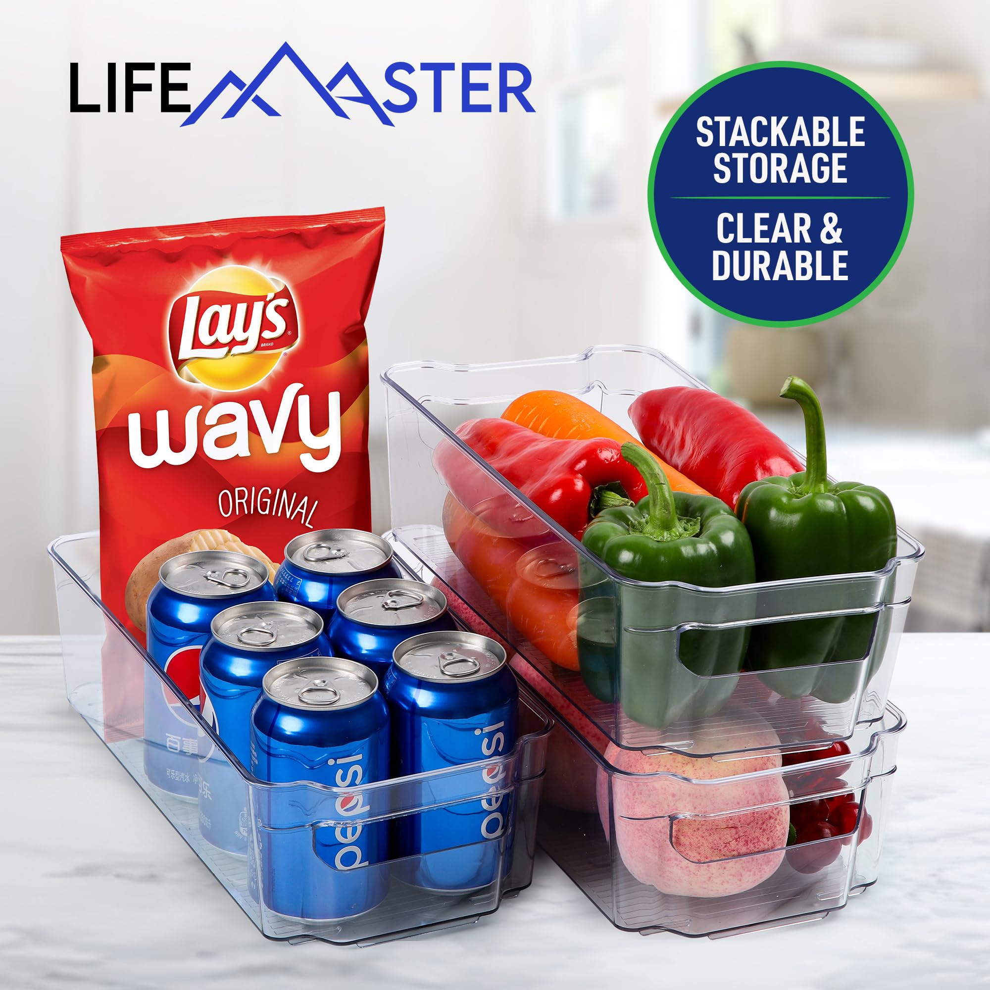 Foto 6 pulgar | Gavetas Lifemaster Para Nevera Multiusos, 14 Unidades, Transparentes - Venta Internacional.