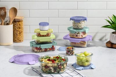 Foto 2 | Set De Almacenamiento De Alimentos Ello Color Lock, 20 Piezas De Vidrio Con Tapas De Plástico - Venta Internacional.