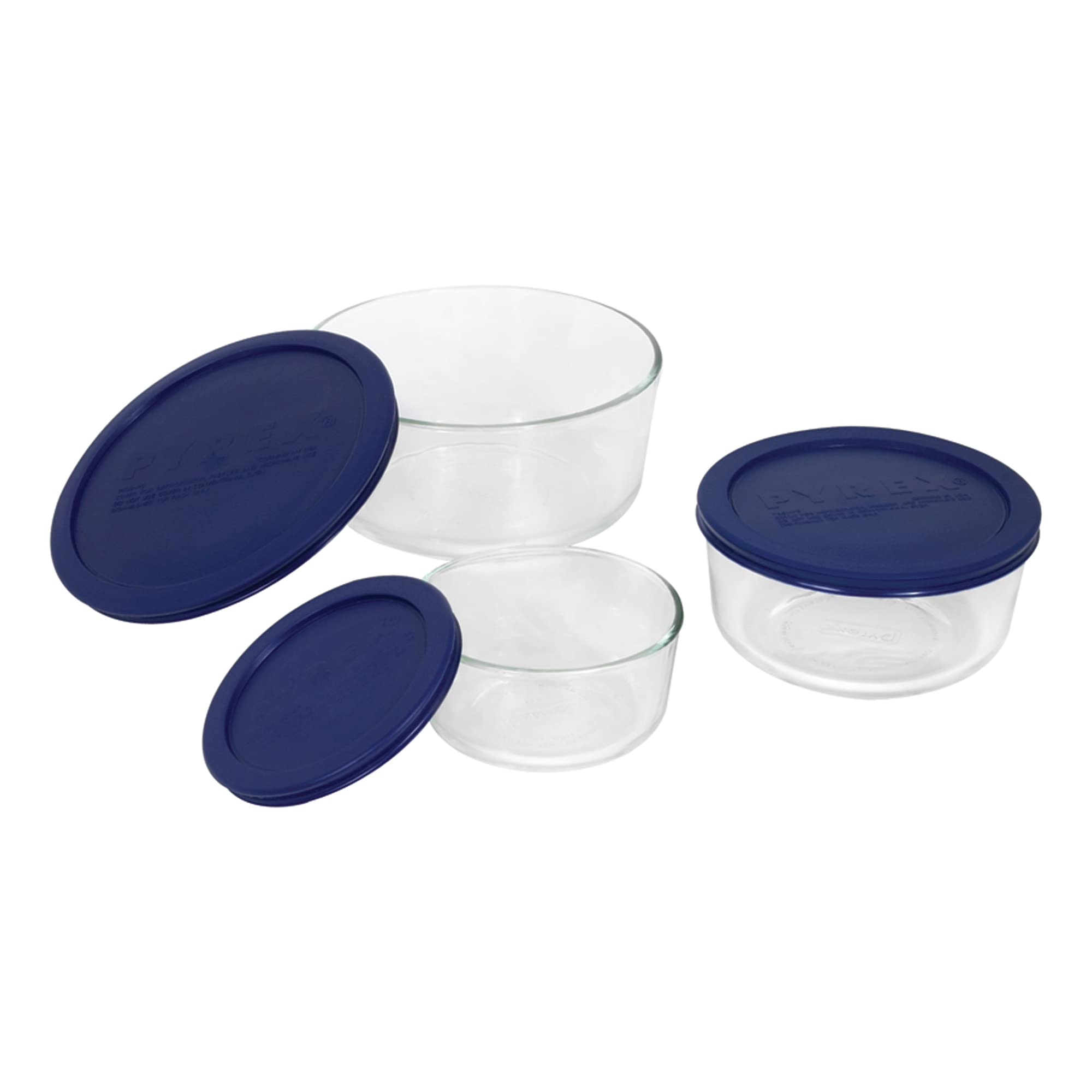 Foto 4 pulgar | Set De Almacenamiento De Alimentos Pyrex Simply Store, Paquete De 3 (590, 950 Y 1650 Ml) - Venta Internacional.