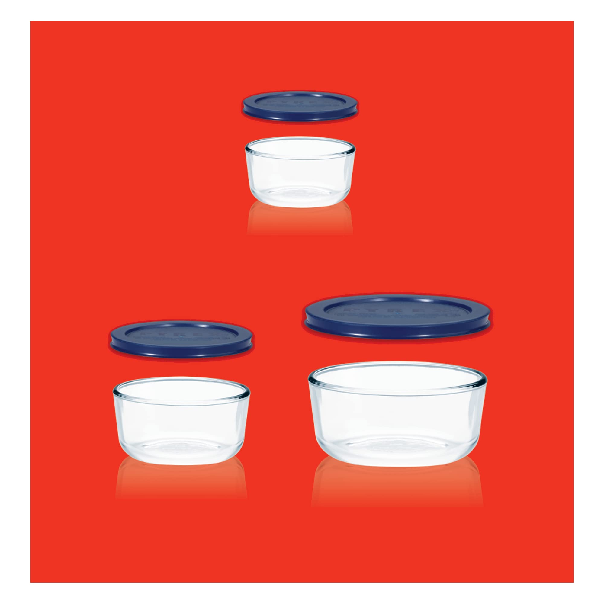 Foto 6 | Set De Almacenamiento De Alimentos Pyrex Simply Store, Paquete De 3 (590, 950 Y 1650 Ml) - Venta Internacional.