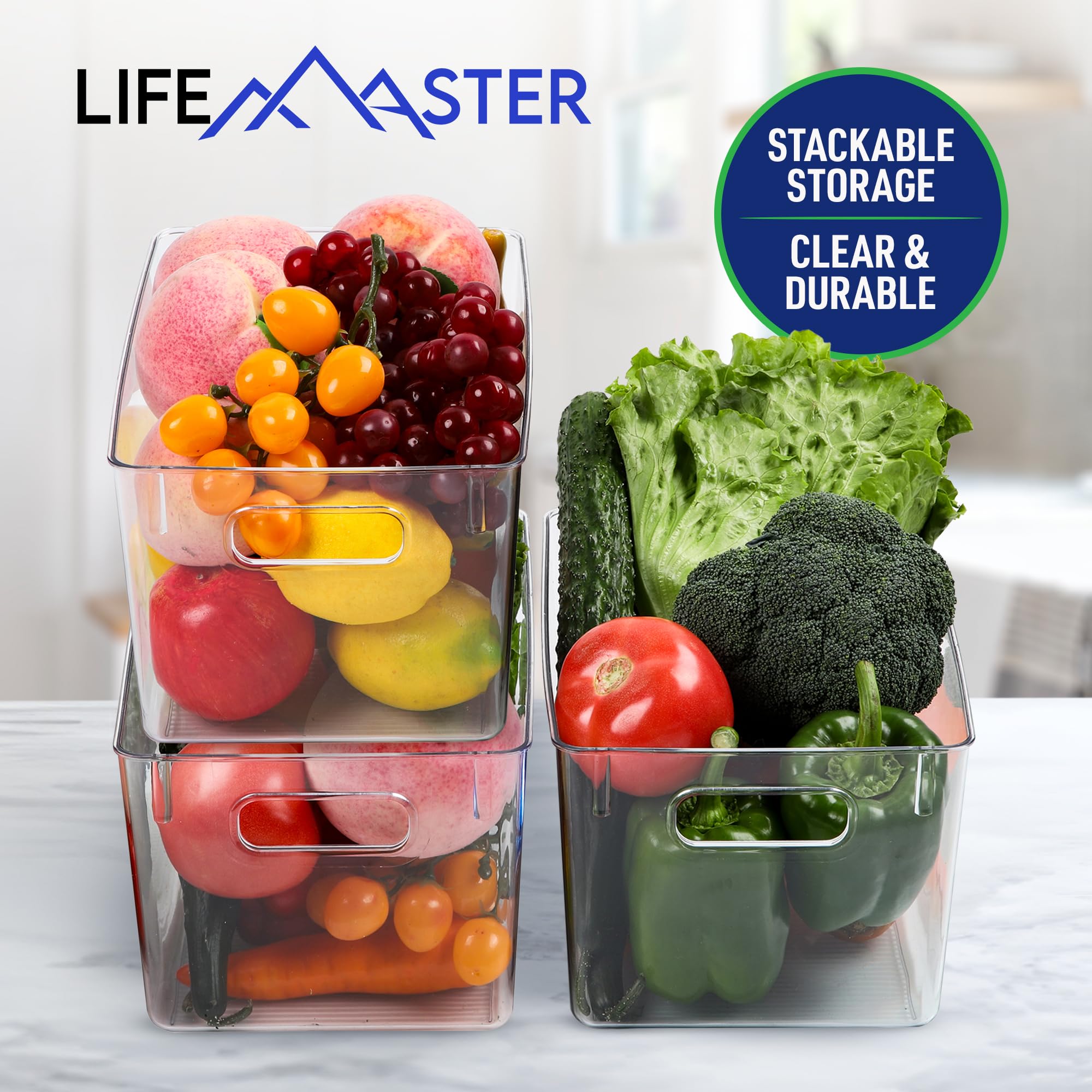 Foto 6 | Cubos De Nevera Lifemaster Multiusos, 4 Unidades, Pet Transparente - Venta Internacional.