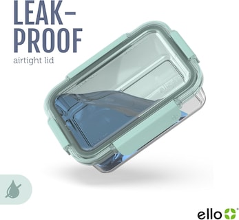 Foto 7 | Set De Almacenamiento De Alimentos De Vidrio Ello Color Lock De 12 Piezas Con Tapas De Plástico - Venta Internacional.