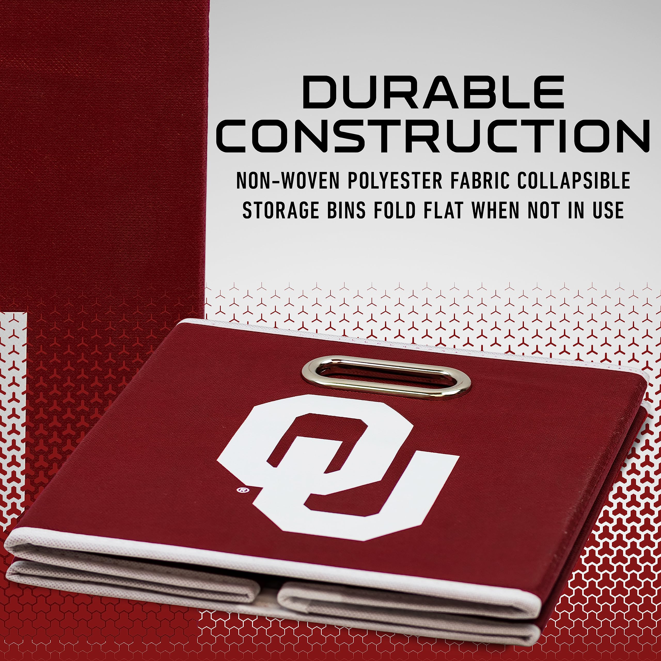 Foto 5 pulgar | Contenedor De Almacenamiento Plegable Franklin Sports Ncaa Oklahoma Sooners - Venta Internacional.