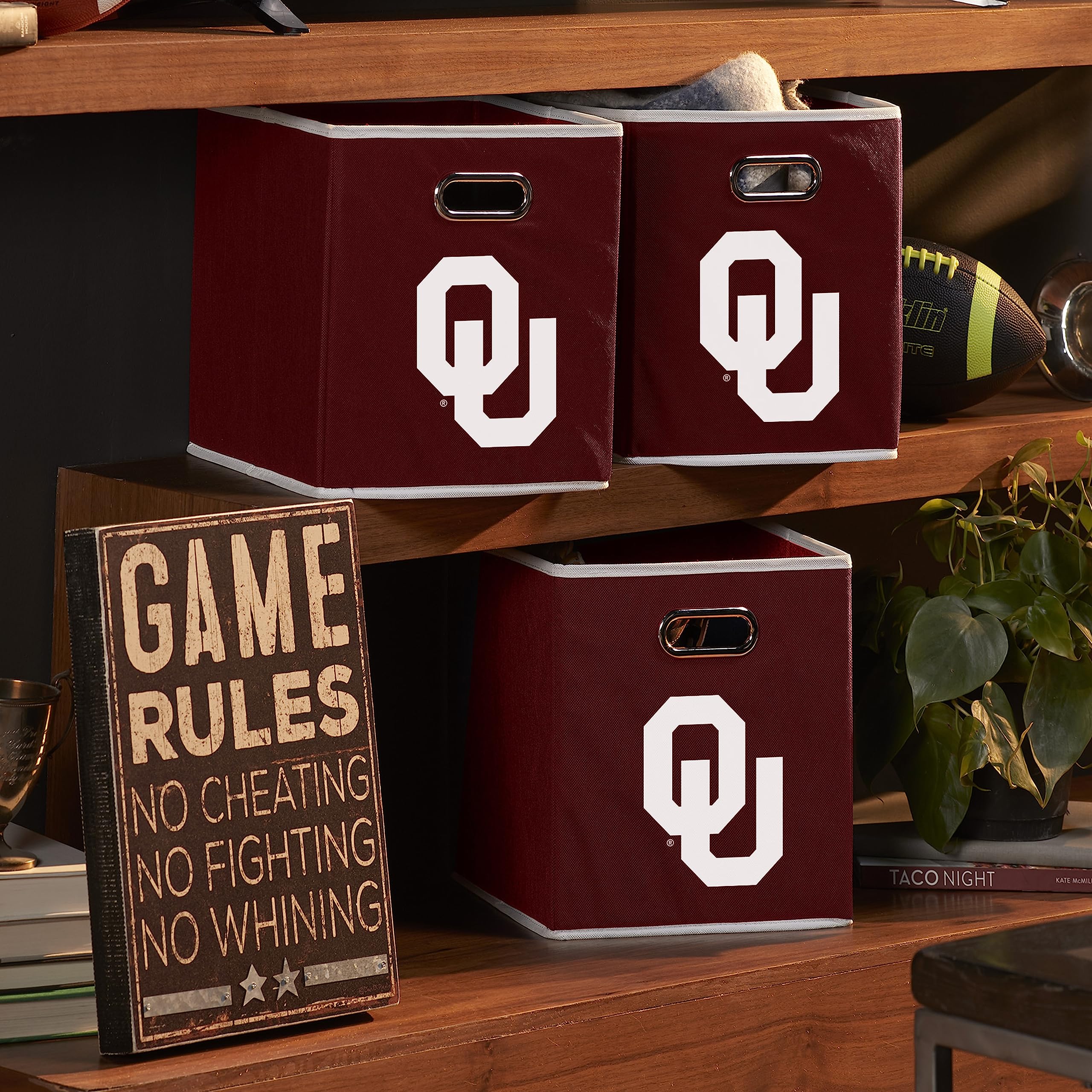 Foto 8 pulgar | Contenedor De Almacenamiento Plegable Franklin Sports Ncaa Oklahoma Sooners - Venta Internacional.