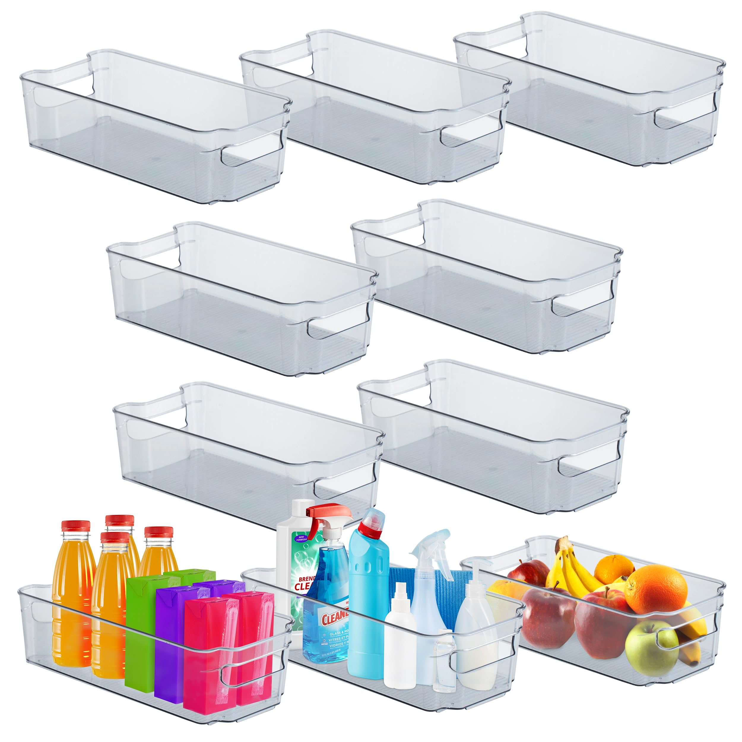 Gavetas Para Nevera Lifemaster Multiusos, 10 Unidades, Transparentes - Venta Internacional.