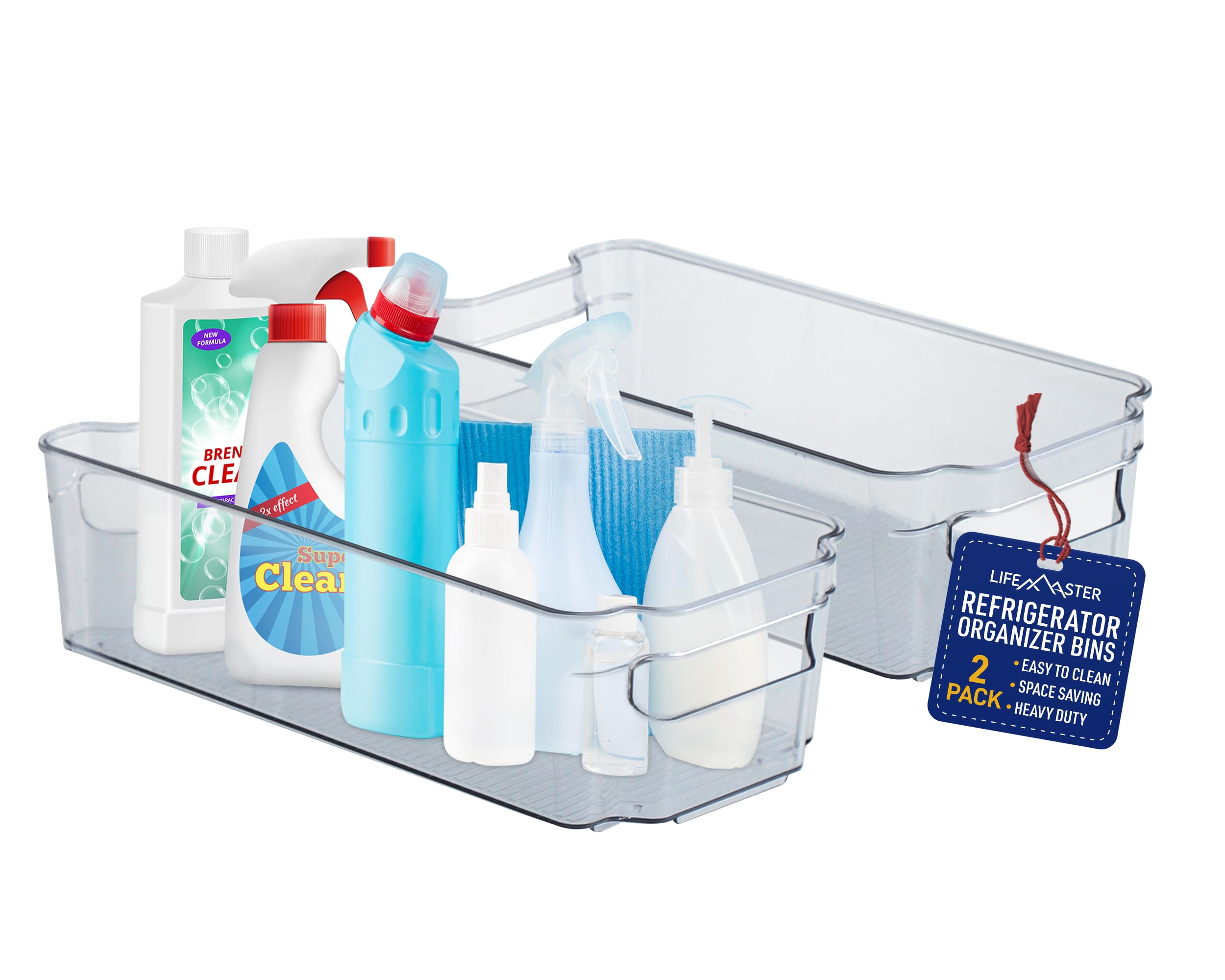 Gavetas Para Nevera Lifemaster Multiusos, 2 Piezas, Transparentes - Venta Internacional.
