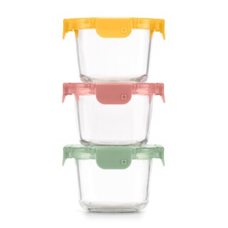 Foto 1 | Set De Vidrio Para Preparar Comidas Ello Color Lock, 2 Tazas, 6 Unidades, Paquete De 3 - Venta Internacional.