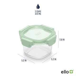 Foto 4 | Set De Vidrio Para Preparar Comidas Ello Color Lock, 2 Tazas, 6 Unidades, Paquete De 3 - Venta Internacional.