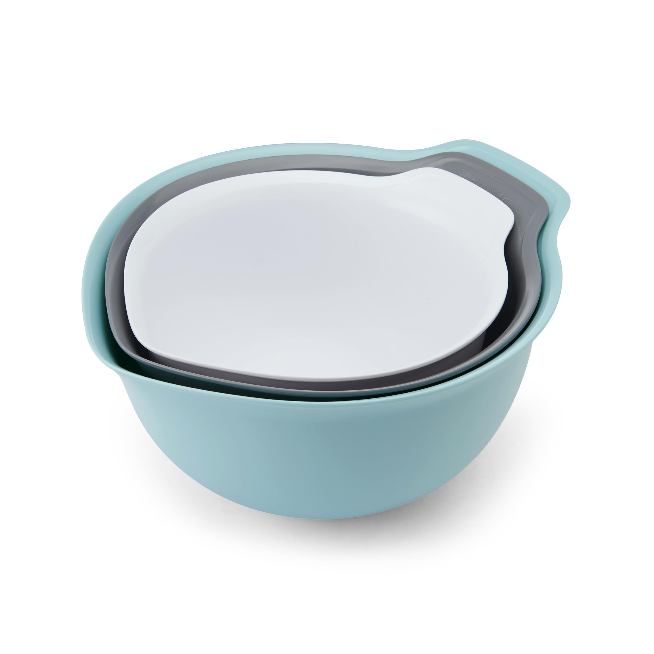 Foto 4 pulgar | Juego De 3 Tazones De Plástico Para Mezclar Kitchenaid, Universales, Anidados - Venta Internacional.