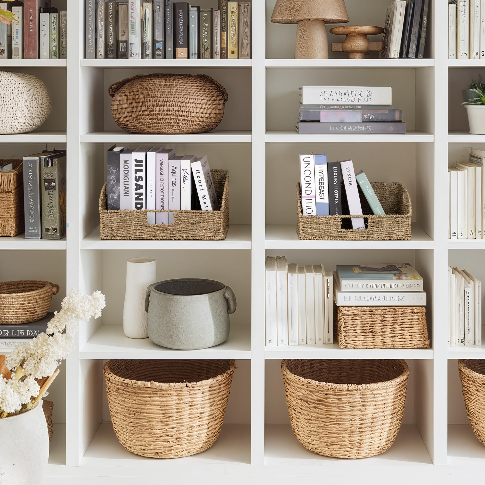 Foto 4 | Juego De 2 Cestas De Almacenamiento Storageworks Seagrass (grandes/medianas) - Venta Internacional.