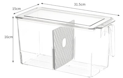 Foto 2 | Xtellar Organizador Premium Para Refrigerador Con Tapa Hermética Y División Inteligente