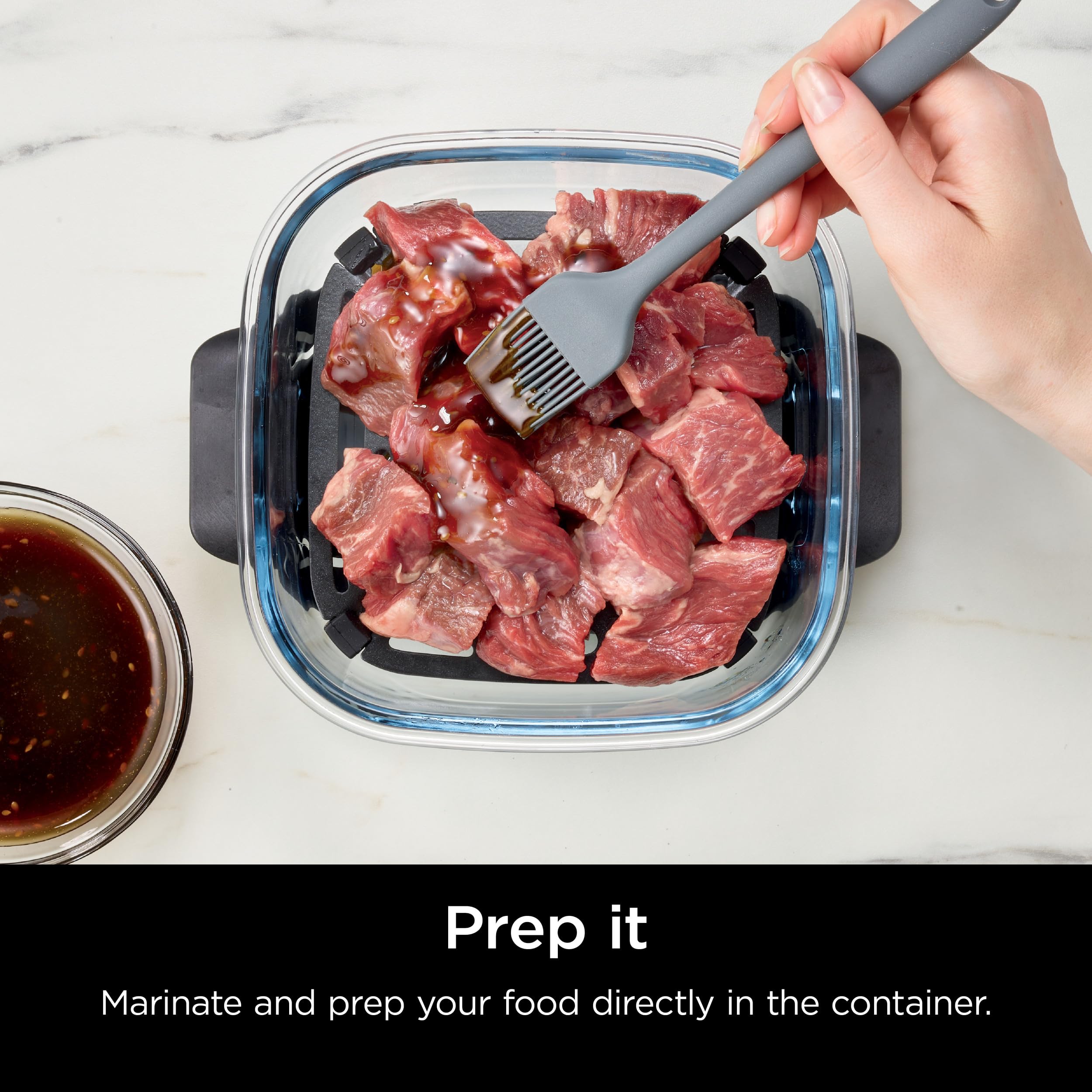 Foto 5 | Recipientes De Vidrio Ninja Tempware De 6 Tazas  Paquete De 2  Para Preparar Comidas - Venta Internacional.