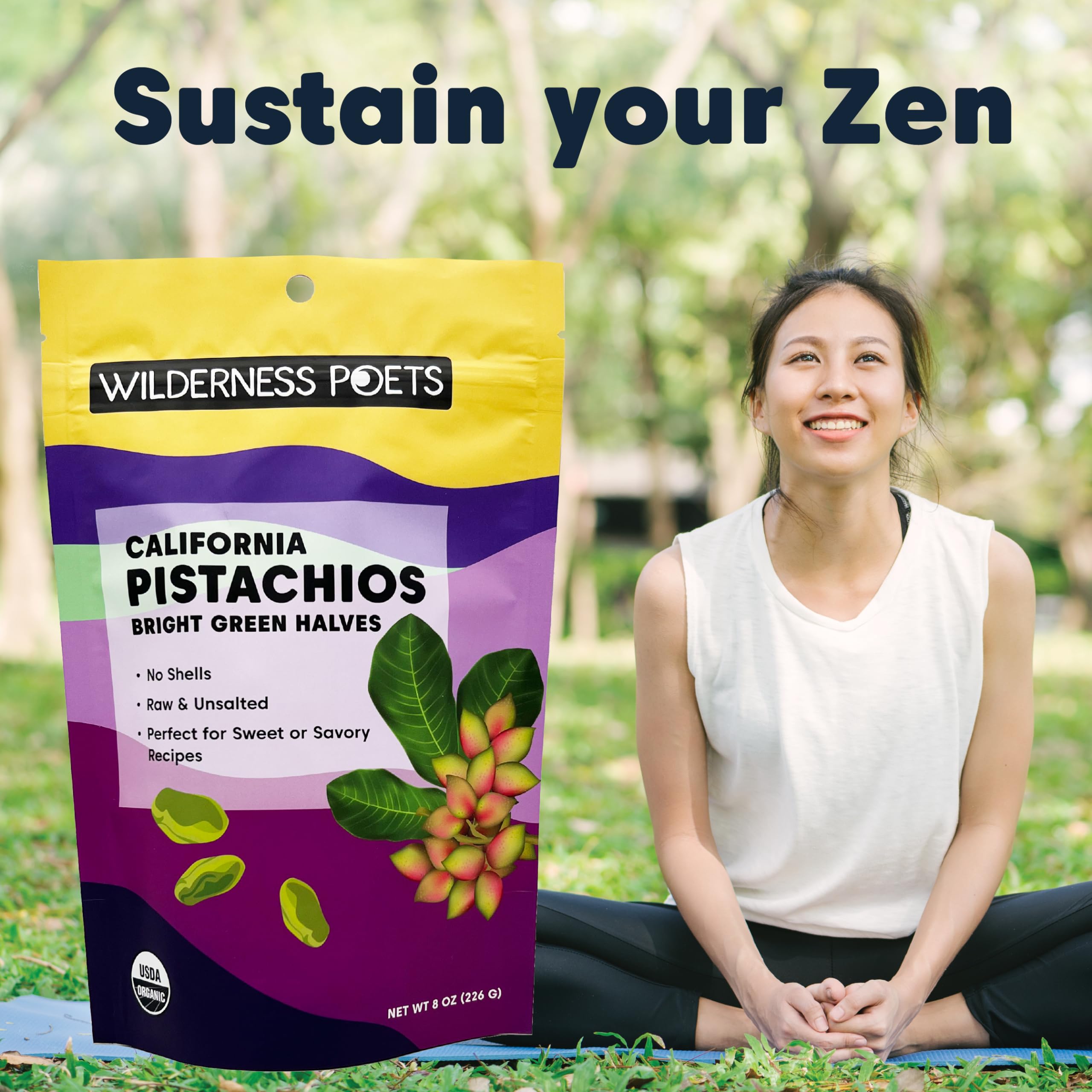 Foto 6 pulgar | Mitades De Pistacho Wilderness Poets Organic 227 G - Venta Internacional.