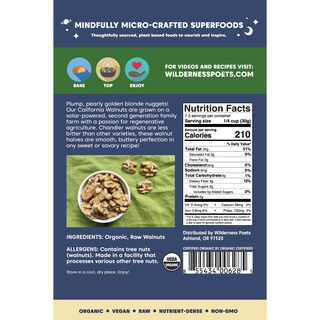 Foto 3 | Walnuts Wilderness Poets California Organic Crudas 227 G - Venta Internacional.