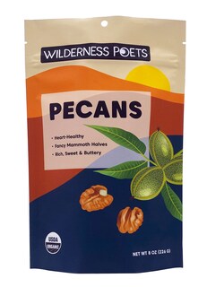 Foto 1 | Pecan Halves Wilderness Poets Fancy Mammoth Organic 227 G - Venta Internacional.