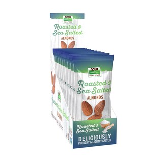 Foto 1 | Almonds Now Foods Tostado Con Sal Marina 10 Paquetes Individuales - Venta Internacional.
