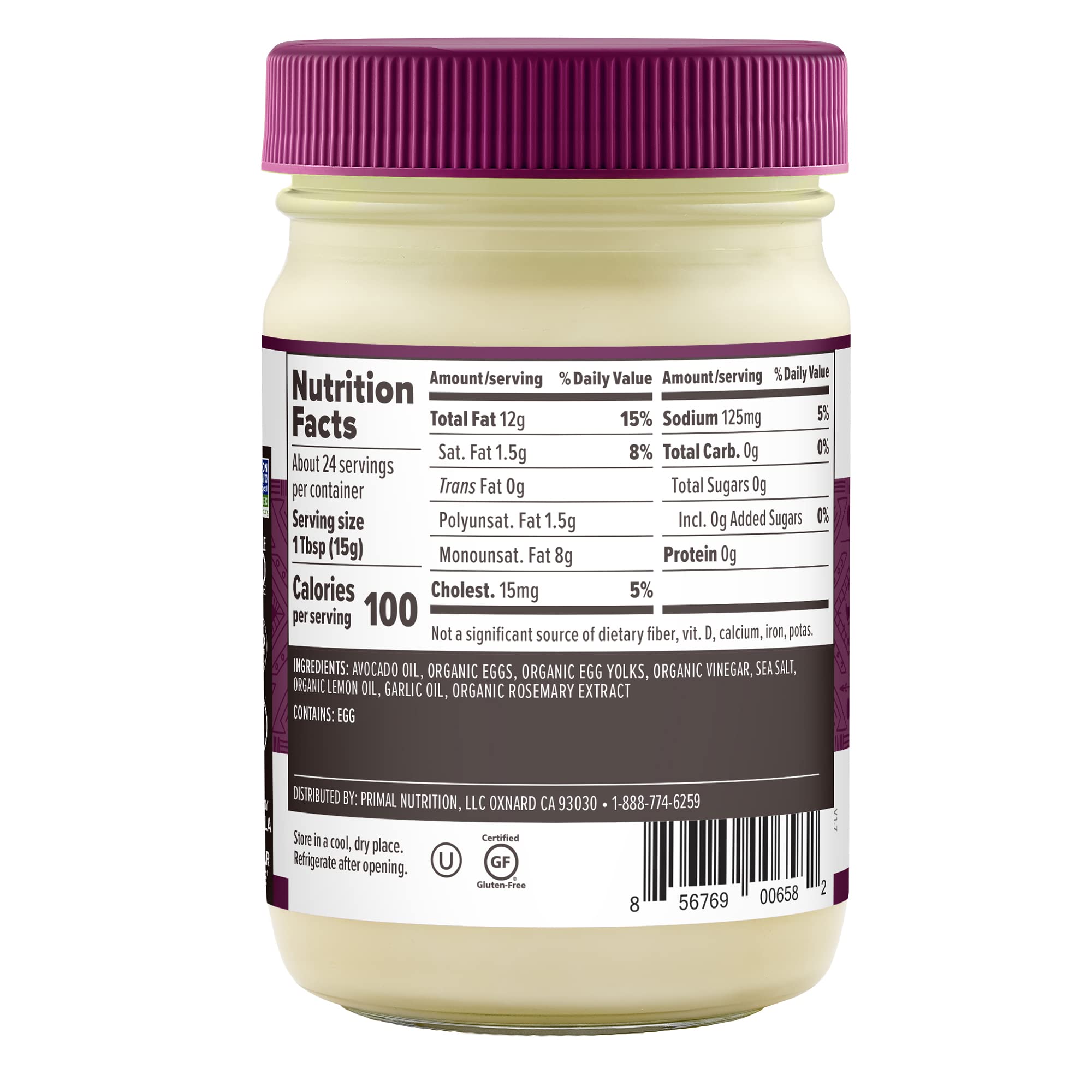 Foto 3 pulgar | Mayonesa Primal Kitchen  Alioli De Ajo  Aceite De Aguacate  350 Ml - Venta Internacional.