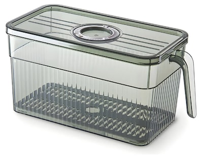 Foto 1 | Organizador Xtellar Para Refrigerador Con Tapa Hermética Verde Oscuro Y Control De Frescura.