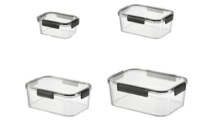 Foto 1 | Set Premium Xtellar De 4 Recipientes Acrílicos Herméticos Transparentes – Solución Elegante De Almacenamiento