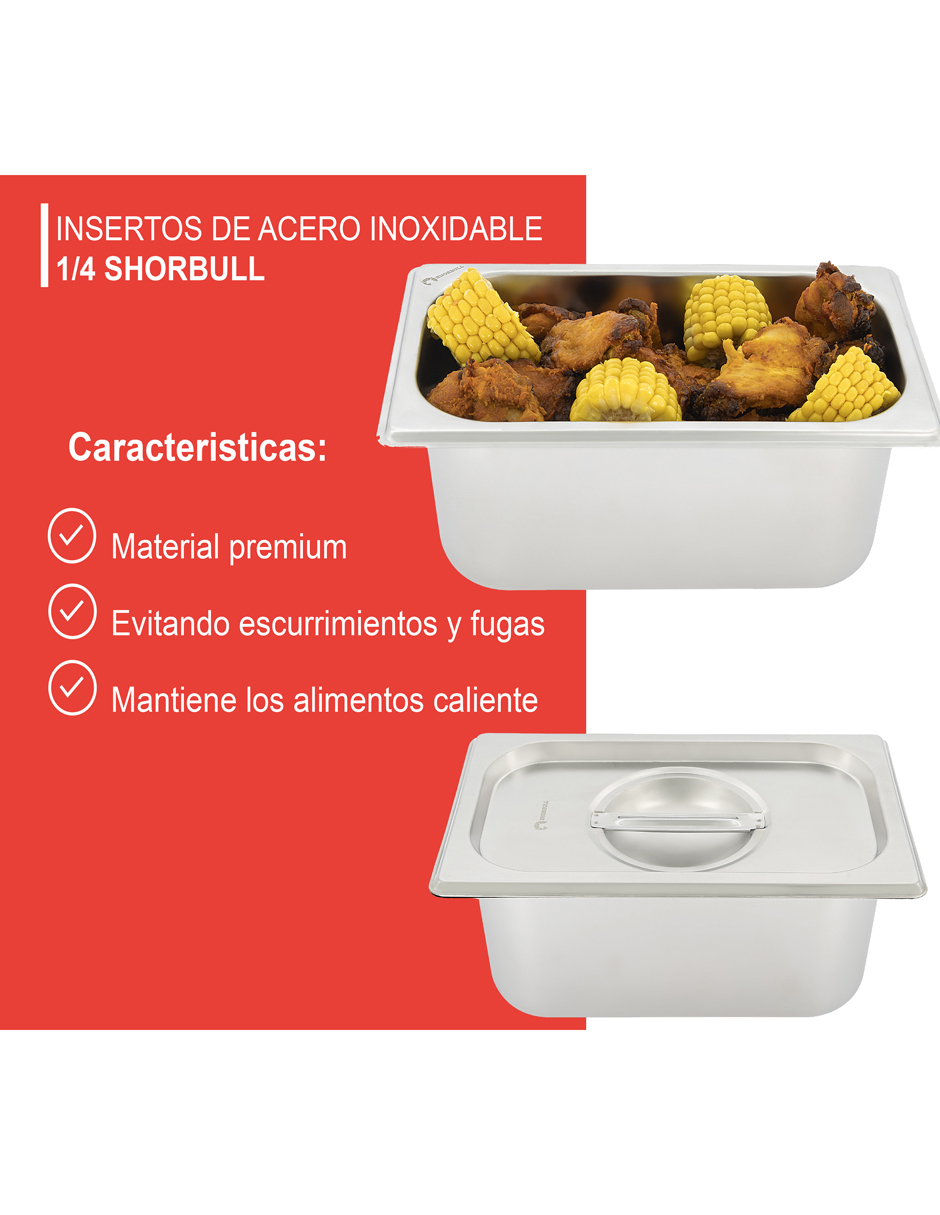 Foto 7 | Inserto Shorbull Acero Inoxidable 1/4 Con Tapa 10cm