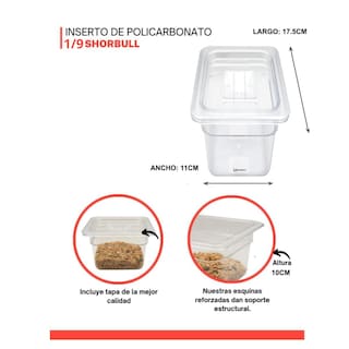 Foto 4 | Inserto Shorbull Policarbonato 1/9 con Tapa 10 cm