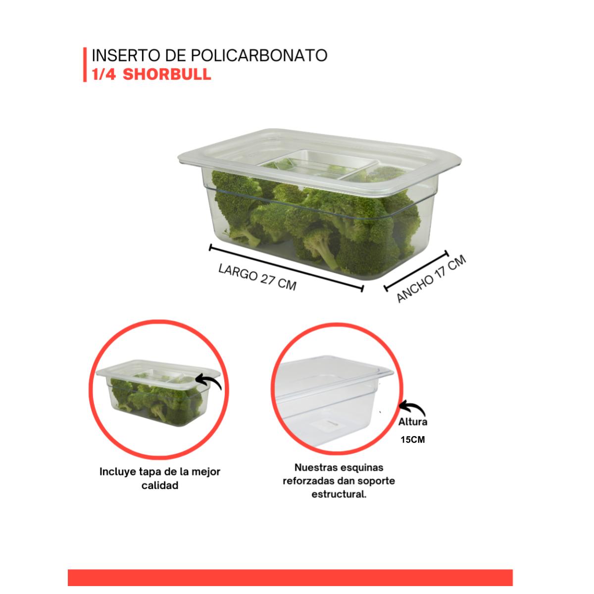Foto 5 | Inserto Shorbull Policarbonato 1/4 con Tapa 15 cm