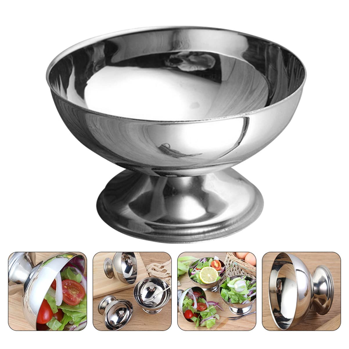 Foto 4 pulgar | Ensaladera Stobaza Práctica De Acero Inoxidable Para Frutas Pequeñas - Venta Internacional.