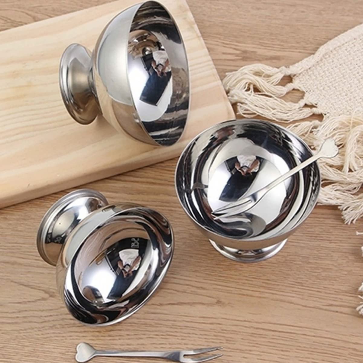 Foto 5 pulgar | Ensaladera Stobaza Práctica De Acero Inoxidable Para Frutas Pequeñas - Venta Internacional.